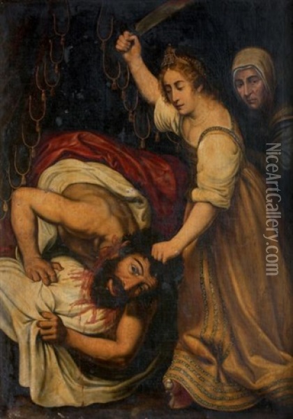 Judith Et Holopherne Oil Painting - Ottavio Vannini