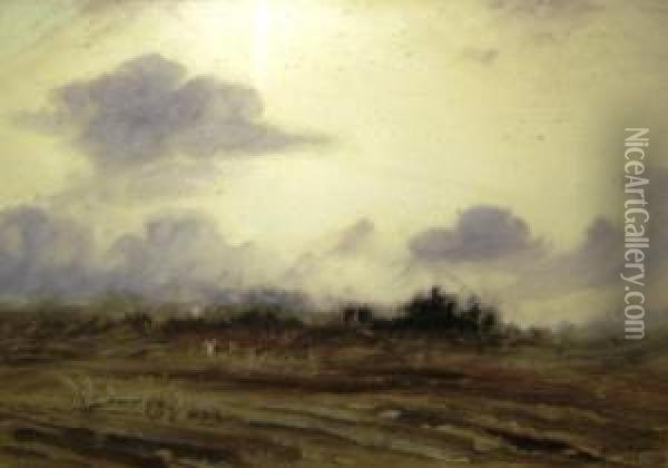 Rural Landscape Oil Painting - Herbert John Finn