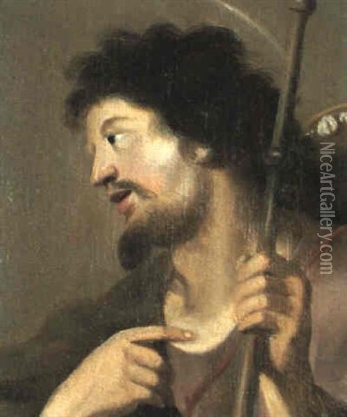 Saint Jacques Le Majeur Oil Painting - Cornelis Van Poelenburgh