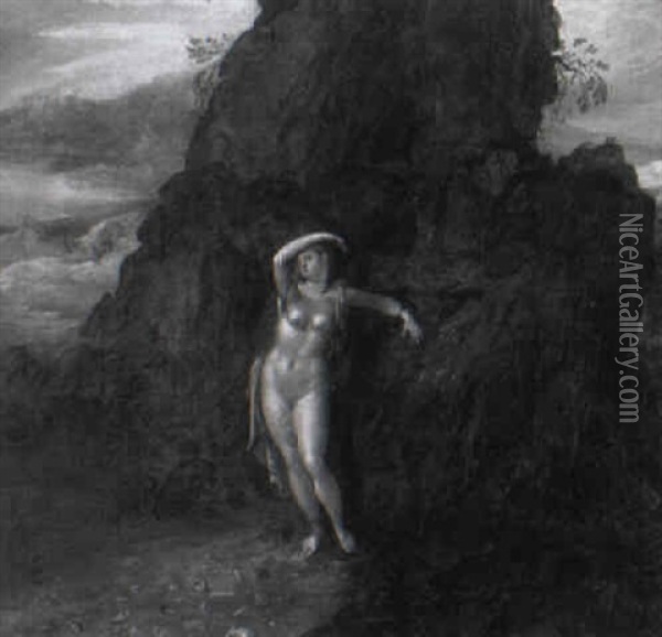 Andromeda Oil Painting - Hendrick De Clerck