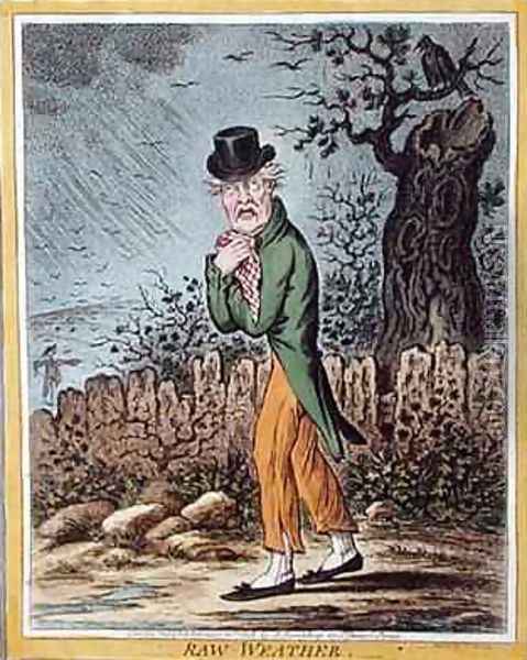 Raw Weather Oil Painting - James Gillray