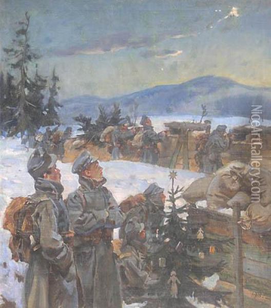 Gwiazdka Legionowa Oil Painting - Wojciech Von Kossak