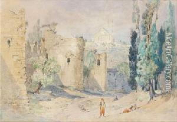 Constantinople Oil Painting - Jules Joseph Augustin Laurens