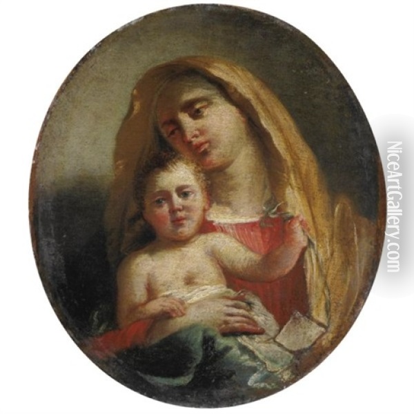 Madonna Col Bambino Oil Painting - Francesco Zugno the Younger