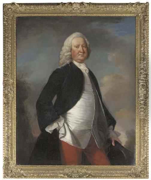 Portrait Of Sir Watkin William Wynn Oil Painting - Thomas Hudson