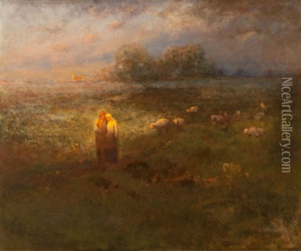 Golden Afternoon Oil Painting - George Inness