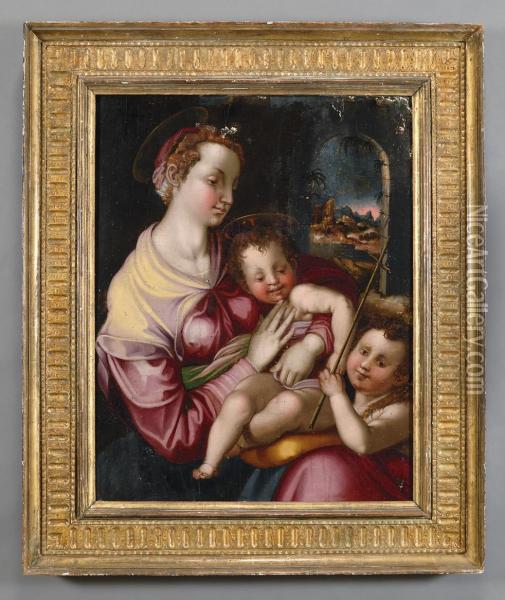 La Vergine Con Il Bambino Oil Painting - Agnolo Bronzino