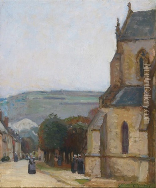 Eglise St-sauveur, Les Andelys Oil Painting - Clarence Alphonse Gagnon