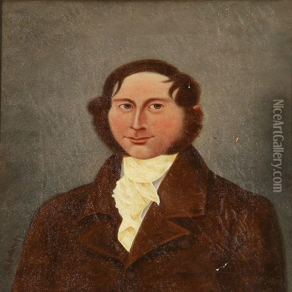 Portrait Of A Gentleman Oil Painting - Albert Arntzen