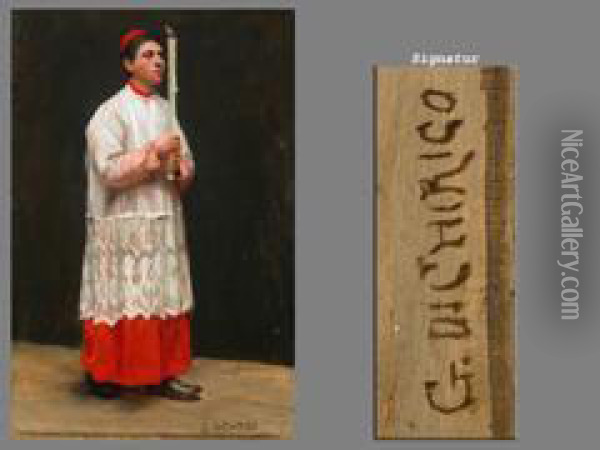 Der Ministrant Oil Painting - Giacomo Di Chirico