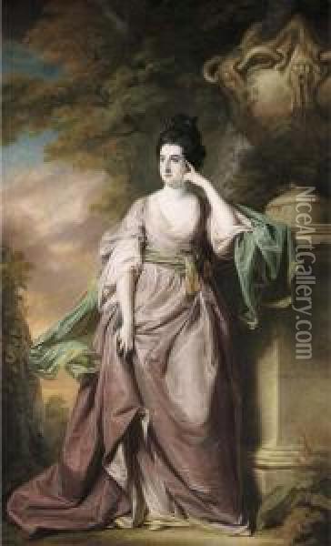 Portrait Of Mrs. William Colquhoun Of Wrotham Oil Painting - Francis Coates Jones