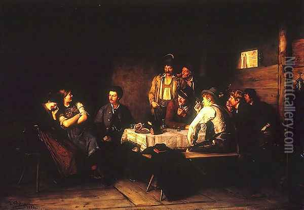 The Tyrolean Salon Oil Painting - Franz Von Defregger