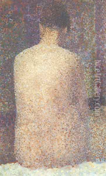 Model from Behind Oil Painting - Georges Seurat