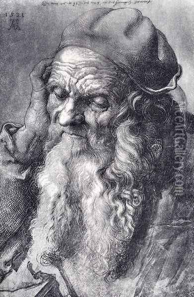 Head Of An Old Man Oil Painting - Albrecht Durer