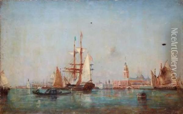 Vue De Venise, Le Palais Des Doges Oil Painting - Felix Ziem