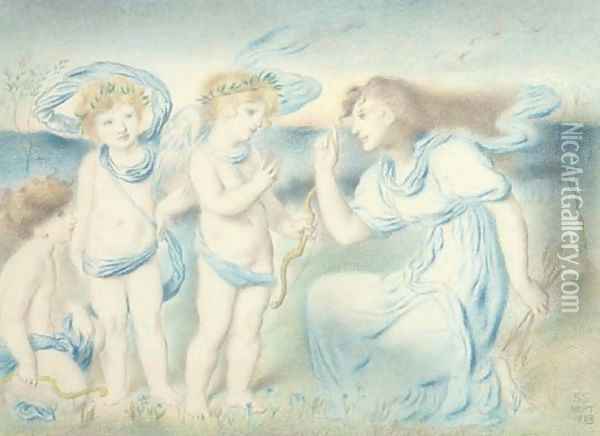 Cupid's Defeat Oil Painting - Simeon Solomon