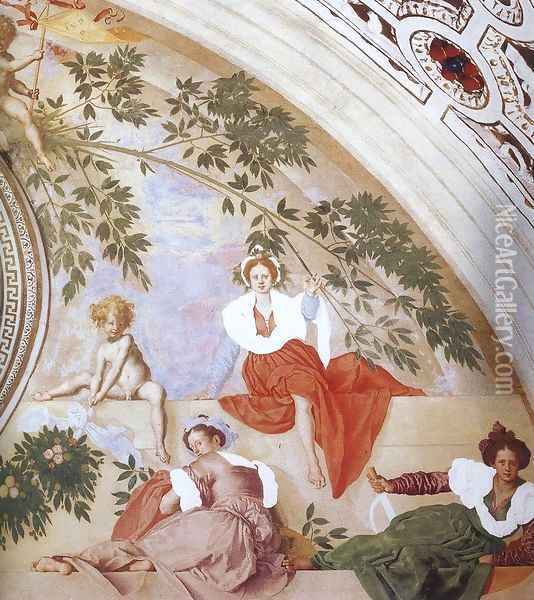 Vertumnus and Pomona (detail) 2 Oil Painting - (Jacopo Carucci) Pontormo