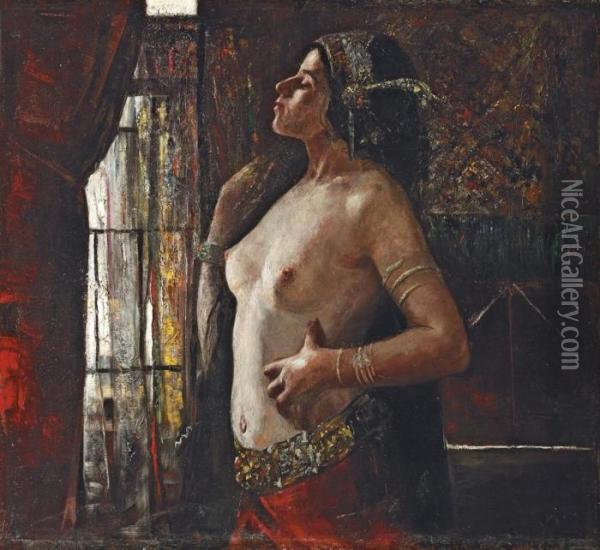The Awakening Oil Painting - Gyula Tornai