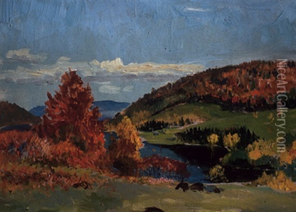 St. Margaret's: Autumn Oil Painting - Maurice Galbraith Cullen