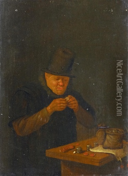 Geldverleiher Zahlt Sein Geld Oil Painting - Quiringh Gerritsz van Brekelenkam