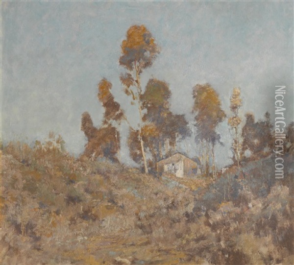 House On A Ridge Oil Painting - Alson Skinner Clark