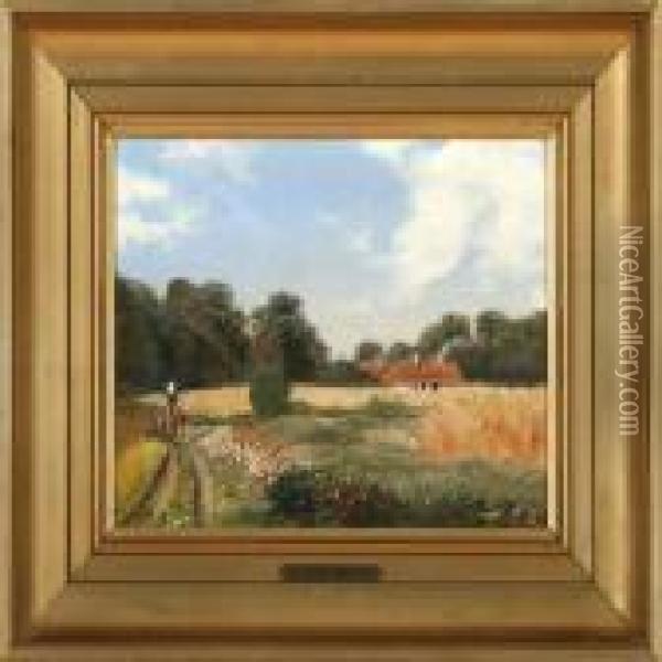 Autumn Landscape Oil Painting - Willem George Fred. Jansen
