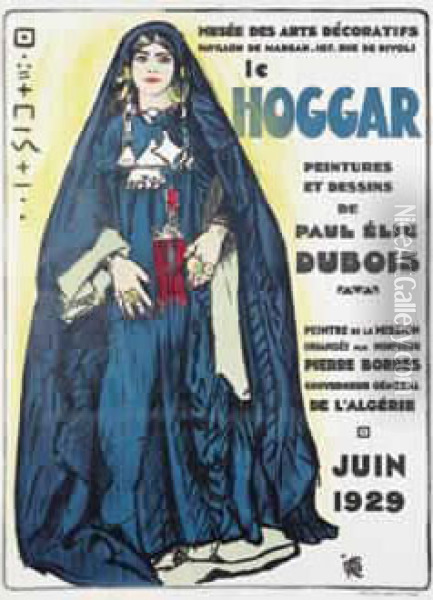 Le Hoggar. Oil Painting - Paul Elie Dubois