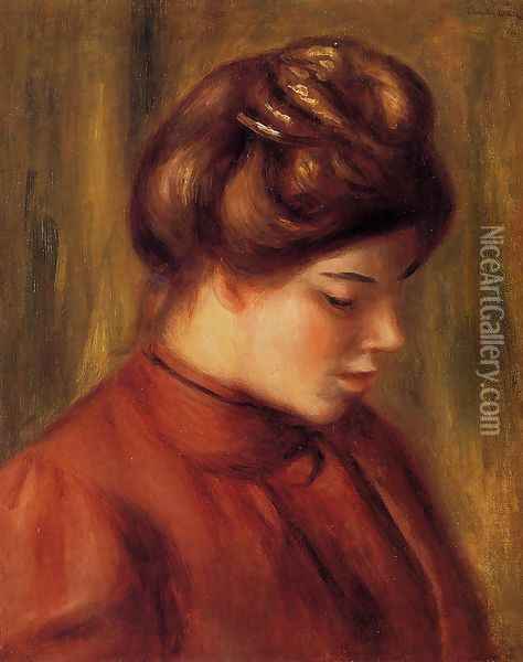 Mlle Christine Lerolle Oil Painting - Pierre Auguste Renoir