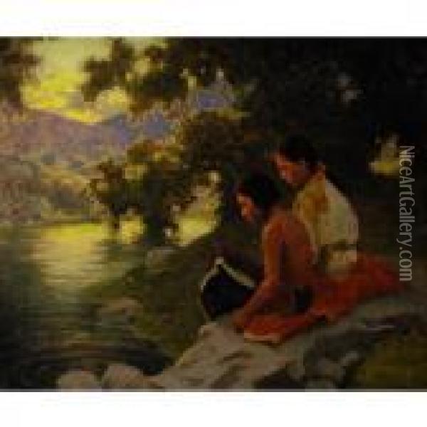 Evening Reverie Oil Painting - Eanger Irving Couse