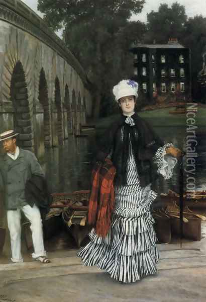 The Return From The Boating Trip Oil Painting - James Jacques Joseph Tissot