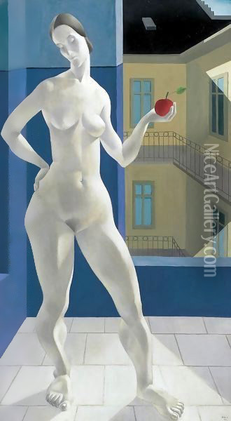Eve 1935 Oil Painting - Sir George Clausen