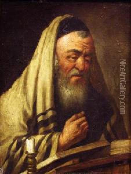 Praying Jew Oil Painting - Carl Ostersetzer