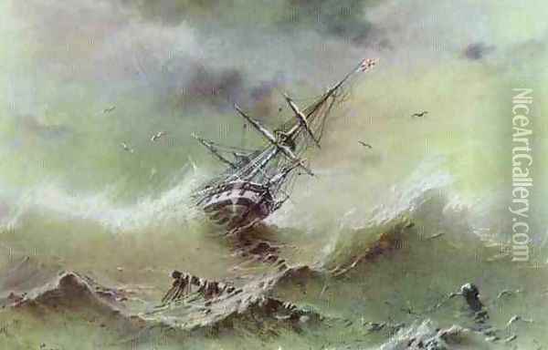 Storm 3 Oil Painting - Ivan Konstantinovich Aivazovsky