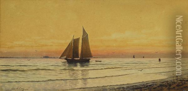 Scene Marine Oil Painting - George Emerick Essig