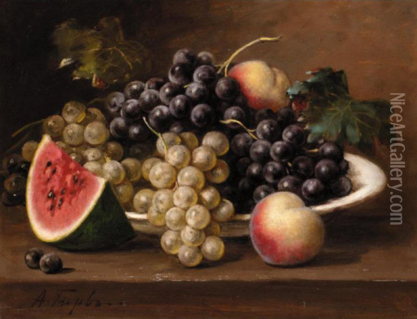 Still Life Of Fruit Oil Painting - Alfred Alexandrovich Girv