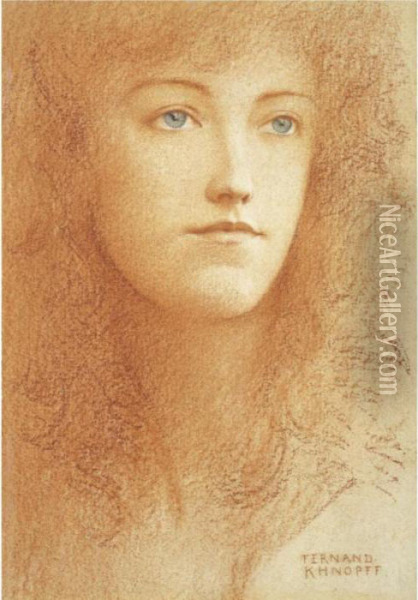Etude Anglaise Oil Painting - Fernand Khnopff