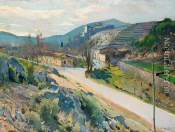 El Pontasgo, Canyelles (view Of The Pontasgo, Canyelles) Oil Painting - Joaquin Miro