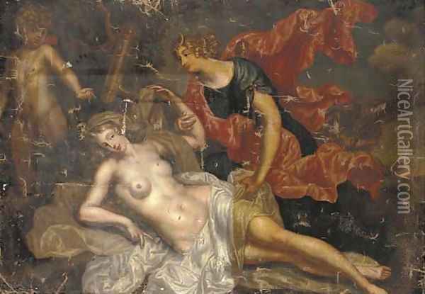 Jupiter and Callisto Oil Painting - Augustin Terwesten