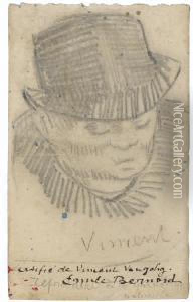 Tete D'homme Au Chapeau Oil Painting - Vincent Van Gogh