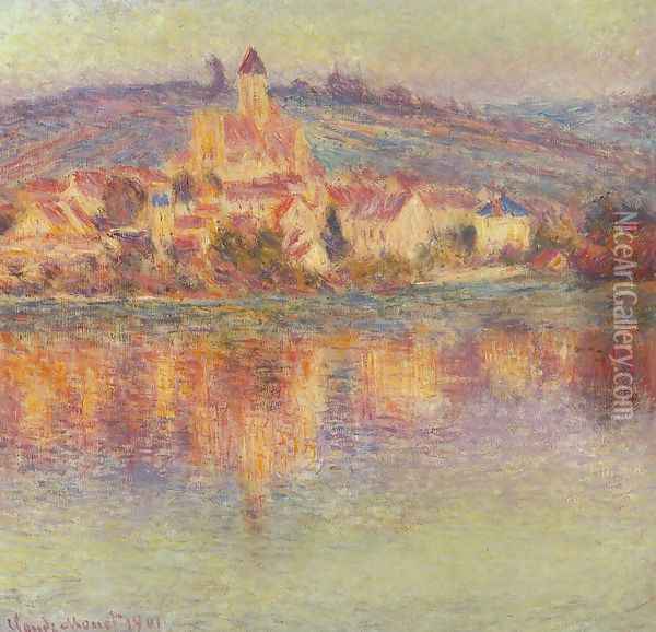 Vetheuil At Sunset Oil Painting - Claude Oscar Monet