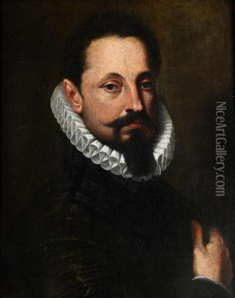Portratt Av Adling Oil Painting - Mariotti, Giovanni Battista