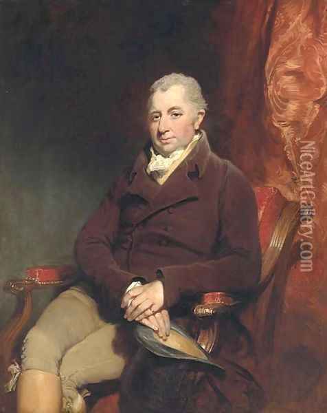 Portrait of Sir Charles Morgan, 2nd Bt. Oil Painting - William Owen
