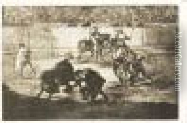 La Tauromaquia. Oil Painting - Francisco De Goya y Lucientes