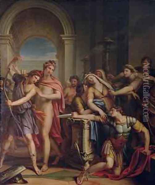 The Death of Achilles Oil Painting - Gavin Hamilton