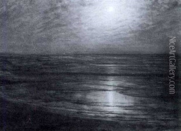 Lune Calme Oil Painting - Alexander Harrison