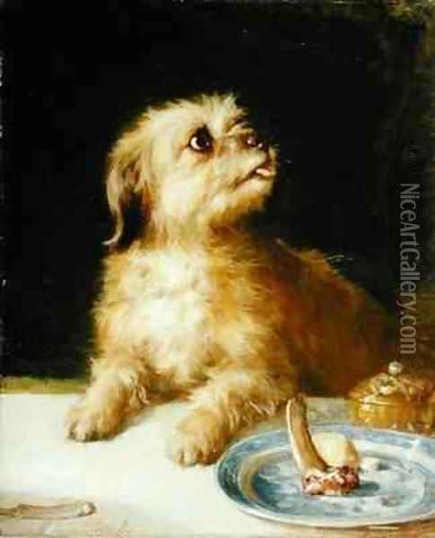 Norfolk Terrier Oil Painting - Thomas Earl