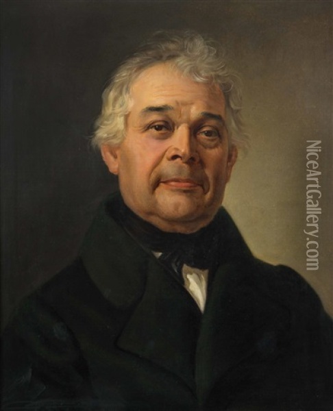 Portrat Von Johann Nebesky Oil Painting - Johann Nepomuk Friedrich