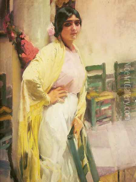 Maria the beautiful Oil Painting - Joaquin Sorolla Y Bastida