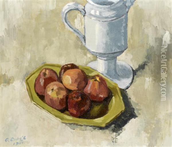 Still Life With Fruits Oil Painting - Georges Arnold Dubois