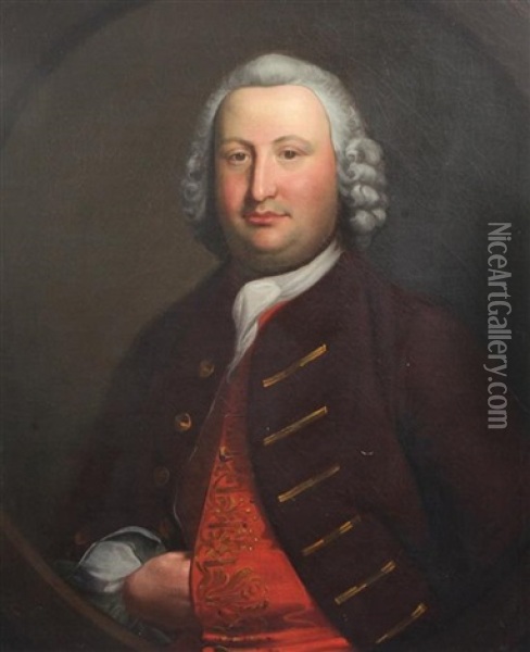 Portrait Of Richard Warner Oil Painting - Francis Milner Newton